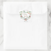 baby shower vierkante sticker (Tas)