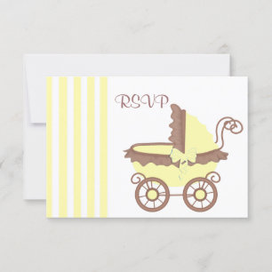 Baby shower VINTAGE LEMON JAUNE RSVP