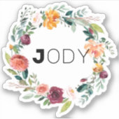 Baby shower vinyl sticker (Voorkant)