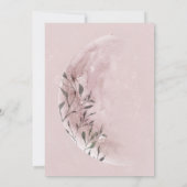 baby shower virtuel de lune mystique Invitation (Dos)