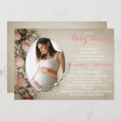 Baby shower virtuel - Invitation photo modifiable (Devant / Derrière)