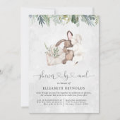 Baby shower virtuel par invitation par courrier (Devant)