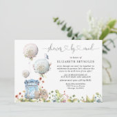 Baby shower virtuel par invitation par courrier (Debout devant)