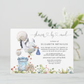 Baby shower virtuel par invitation par courrier (Debout devant)