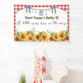 Baby Shower Vlag Spandoek (Insitu)