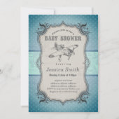 BABY SHOWER - vliegtuig Kaart (Voorkant)