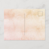 Baby shower vlinder blush pampas gras roos goud uitnodiging briefkaart (Achterkant)