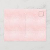 Baby shower vlinderroze pampagmeisje uitnodiging briefkaart (Achterkant)