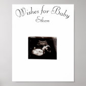 Baby shower, Voeux pour bébé Poster Keepsaké (Devant)