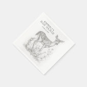 Baby shower voor Antiek bosdieren Servet (Hoek)