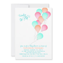 Baby shower voor ballonfeestvieren