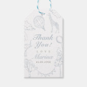 Baby shower voor ballonnentoilet cadeaulabel (Voorkant)