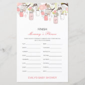 Baby shower voor bewerkbare afwerking van mama's z (Voorkant)