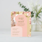 Baby shower voor boho-ballonboogschieten (Staand voorkant)