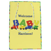 Baby shower voor bouwafval medium cadeauzakje (Voorkant)