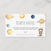 Baby shower voor buitenruimtectoren - Draagtas met Informatiekaartje (Voorkant)