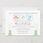 Baby shower voor chemie kaart (Voorkant)