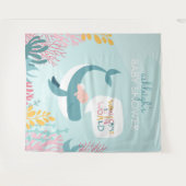 Baby shower voor de walvisvangst wandkleed (Voorkant (horizontaal))