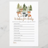 Baby shower voor dierlijk avontuur wil Baby (Voorkant)