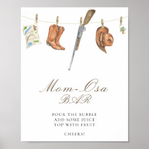 Baby shower voor een jager - Mimosa bar Poster