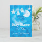 Baby shower voor hemelstaarster kaart (Staand voorkant)