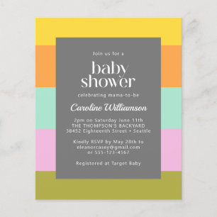 Baby shower voor het stellen van passen