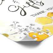 Baby shower voor honingbijen poster (Hoek)
