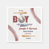 Baby shower voor honkbal servet (Voorkant)