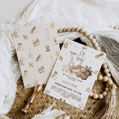 Baby shower voor kinderspeelgoed kaart