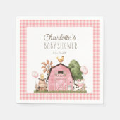 Baby shower voor landbouwhuisdieren van de Schatti Servet (Voorkant)
