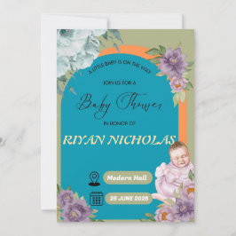Baby shower voor meisje of jongen save the date
