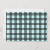 Baby shower voor moderne paren Barbecue Light Blue Kaart (Achterkant)