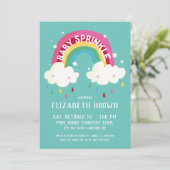Baby shower voor regenboog kaart (Staand voorkant)