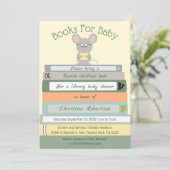 Baby shower voor Schattigee muisbibliotheek Kaart (Staand voorkant)