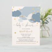 Baby shower voor speciale levering van winkel kaart (Staand voorkant)
