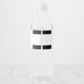 Baby shower voor sport Favor Water Fles Label Waterfles Etiket (Achterkant)