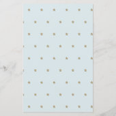 Baby shower voor stralen en wolken (Achterkant)