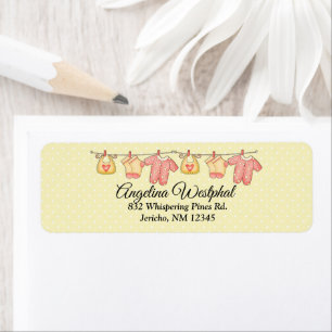 Baby shower voor suiker en specerijen — Retouradre Etiket