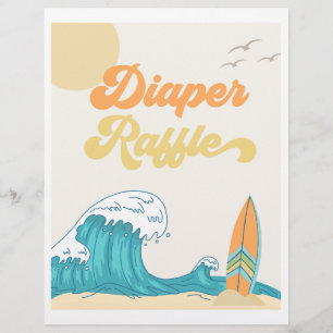 Baby shower voor Surf met luierspoeling    Surf