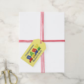 Baby shower voor vrachtwagens cadeaulabel (Met Touw)