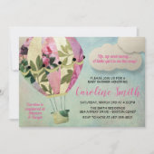 Baby shower voor warmluchtballon kaart (Voorkant)