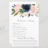 Baby shower voorspellingen in het Spaans (Voorkant / Achterkant)