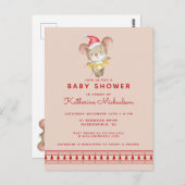 BABY SHOWER | Vrije uitnodiging voor kerstmis (Voorkant / Achterkant)