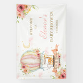 Baby shower warm luchtballon spandoek (Verticaal)