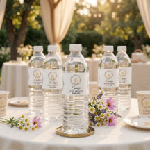 Baby Shower Waterfleslabels | Golden Retriever