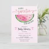 Baby shower watermeloen kaart (Staand voorkant)