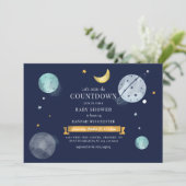 Baby shower Waterverf buitenruimte Kaart (Staand voorkant)