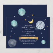 Baby shower Waterverf buitenruimte Kaart (Voorkant / Achterkant)