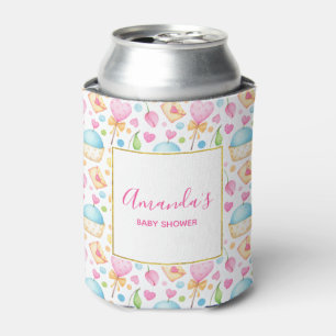 Baby shower Waterverf Patroon Blikjeskoeler
