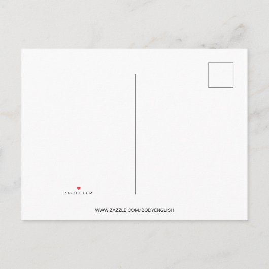 Baby shower waterverf per post uitnodiging briefkaart (Achterkant)